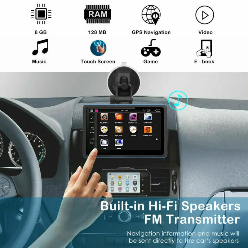 GPS навигация для грузовика Европа Android Автомобильная навигационная система 5