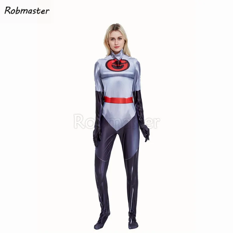 Новое поступление костюм Суперсемейка 2 из спандекса с 3D принтом Зентаи Хелен
