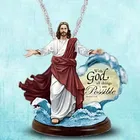 Изысканное ожерелье с Богом, подвеска из смолы для женщин и мужчин, религиозное ожерелье с Иисусом