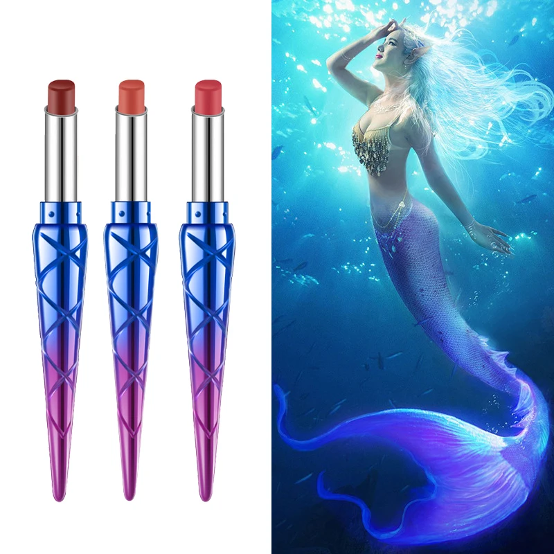 Smoke Tube Lipstick Pen Mermaid Matte Women Lip Cosmetic |