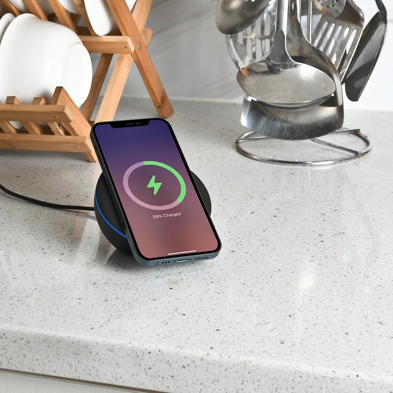 

15W Fast Magnetic Wireless Charger For iPhone 12 Mini Pro Max Samsung Type-C Stand QI Magnet Charging