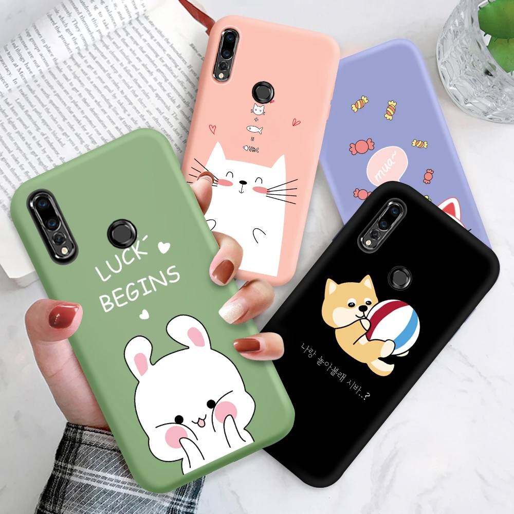 

Cartoon Liquid Silicone Phone Case For Huawei Mate 20 Pro 10 Pro P20 Pro P20 Lite P30 P40 Lite E P8 Lite Shockproof Case Cover