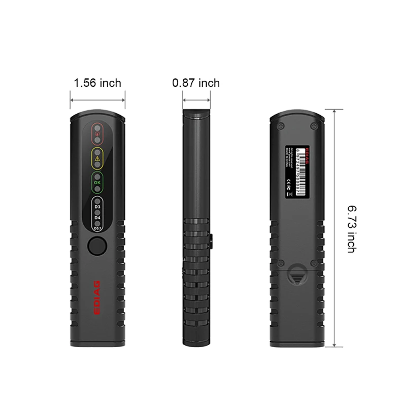 

Brake Fluid Tester for Dot3 Dot4 Dot5 Brake Fluid Tri-Color Light Display/Lighting Function/High Precision Probe Use In All Cars