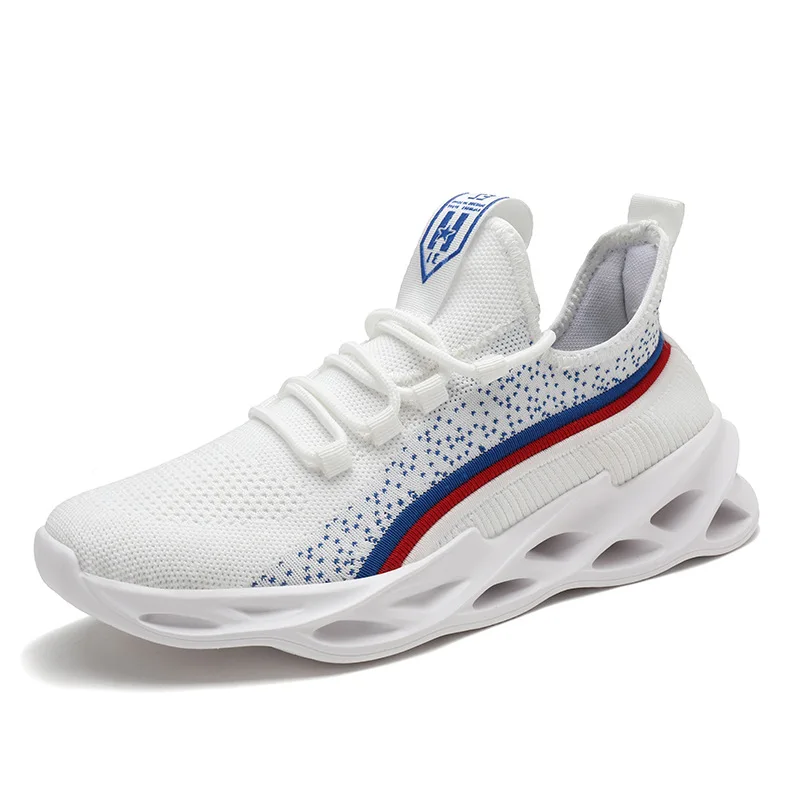 

Etienne Jr Men Spring Blade Sneakers Large Size Flying Woven Mesh Sports Shoes Light Breathable Running Hard-Weaing Shoes