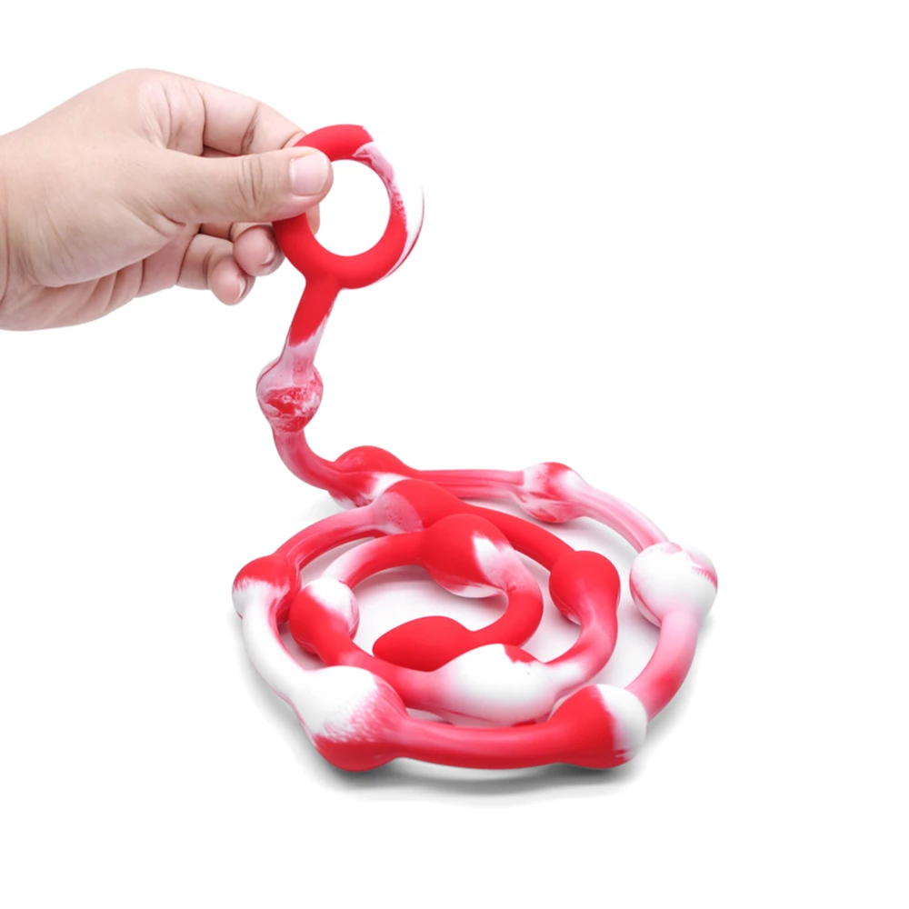 110cm Silicone Anal Beads Super Long Butt Plug Sex Toys for Adults Erotic Balls Anus Dilator Product Shop | Красота и здоровье