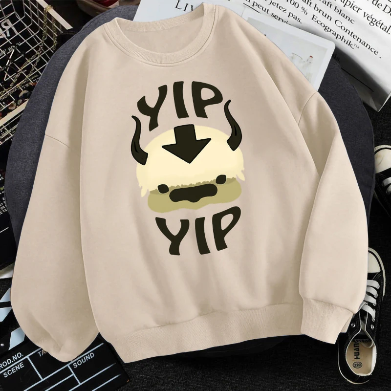 

Cute Cartoon Sweatshirt Women 2021 Spring Autumn Oversized Pullover Casual O-neck Plus Velvet Warm Long Sleeve Top Student Lady