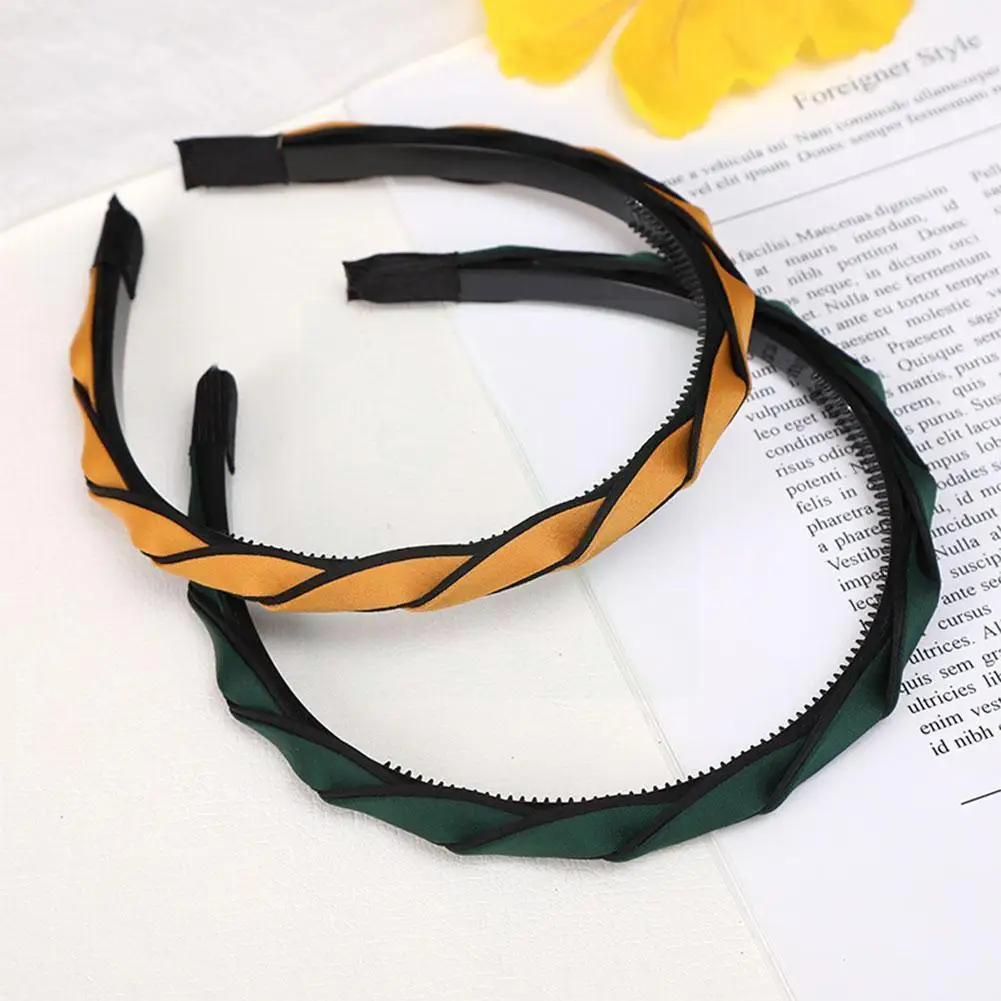 

Twist Headband For Women Girls Non-slip Clip Hair Hoop Hairbands Bandage Headwear 2021 New Fashion Hair Accessories Z9p7