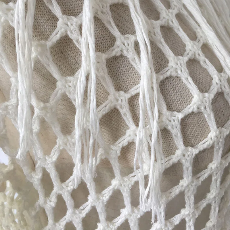 Женская Пляжная накидка Солнцезащитный цельный халат туника с бахромой