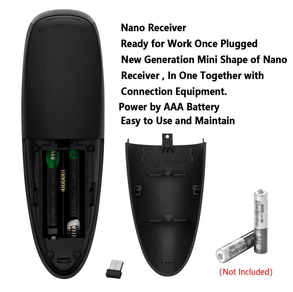 G10S Pro Voice Control Backlit Air Mouse Gyro Sensing 2.4G USB Receiver Mini Wireless Smart Remote For Android tv box PC | Электроника