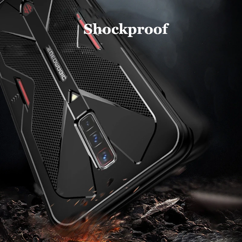 Чехол-накладка для Nubia Red Magic 6S 6 Pro мягкий противоударный силиконовый дышащий