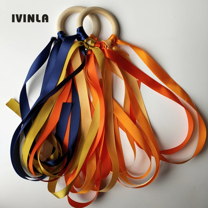 Новинка 20 шт./лот оранжевое деревянное кольцо искусственный змей игрушка