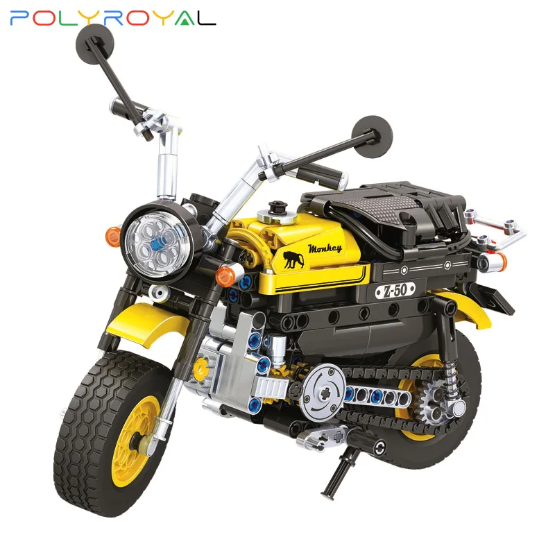 Polyroyal Building Blocks MOC Mini motorcycle 402 PCS Model DIY Bricks kid toys Christmas birthday gifts 7071 | Игрушки и хобби