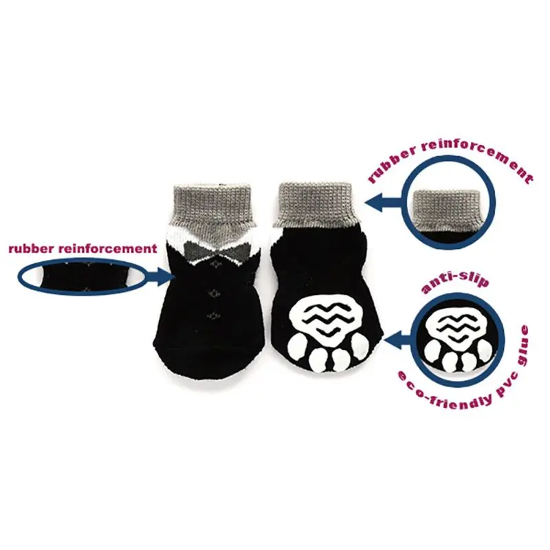 4 шт./компл. Обувь для собак и маленьких животных милые мягкие теплые вязаные