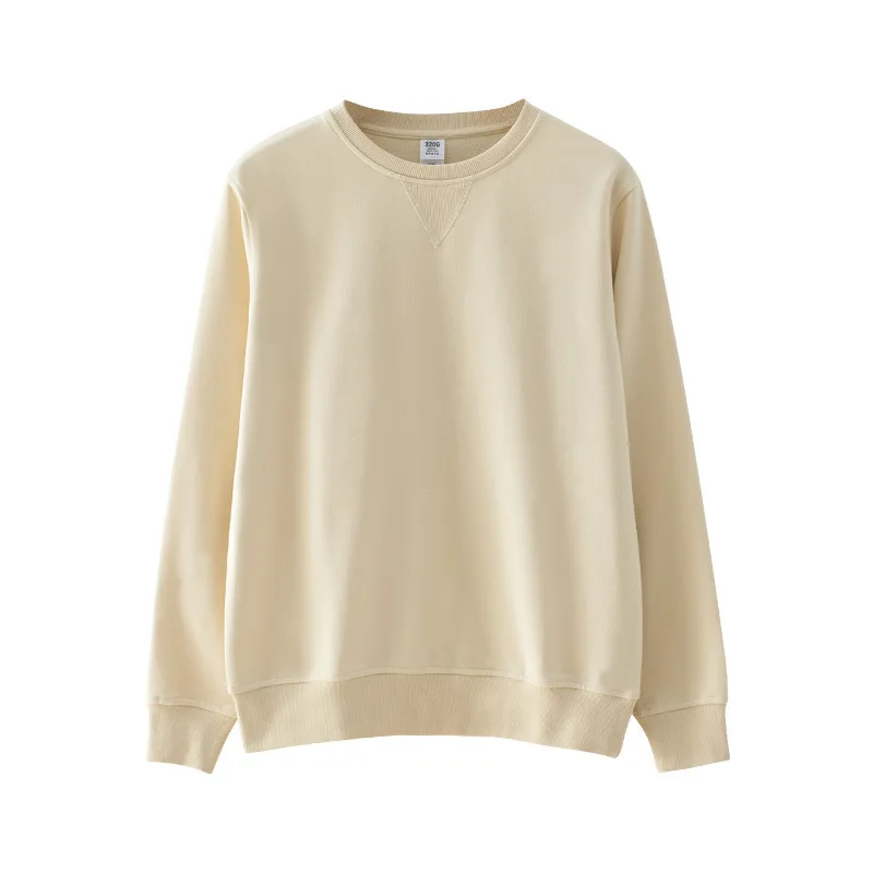 

2021 New Spring Long Sleeve Women Hoodies Pure Color Casual Tops Couple's O-Neck Cotton Hoodies Women Sweatshirt