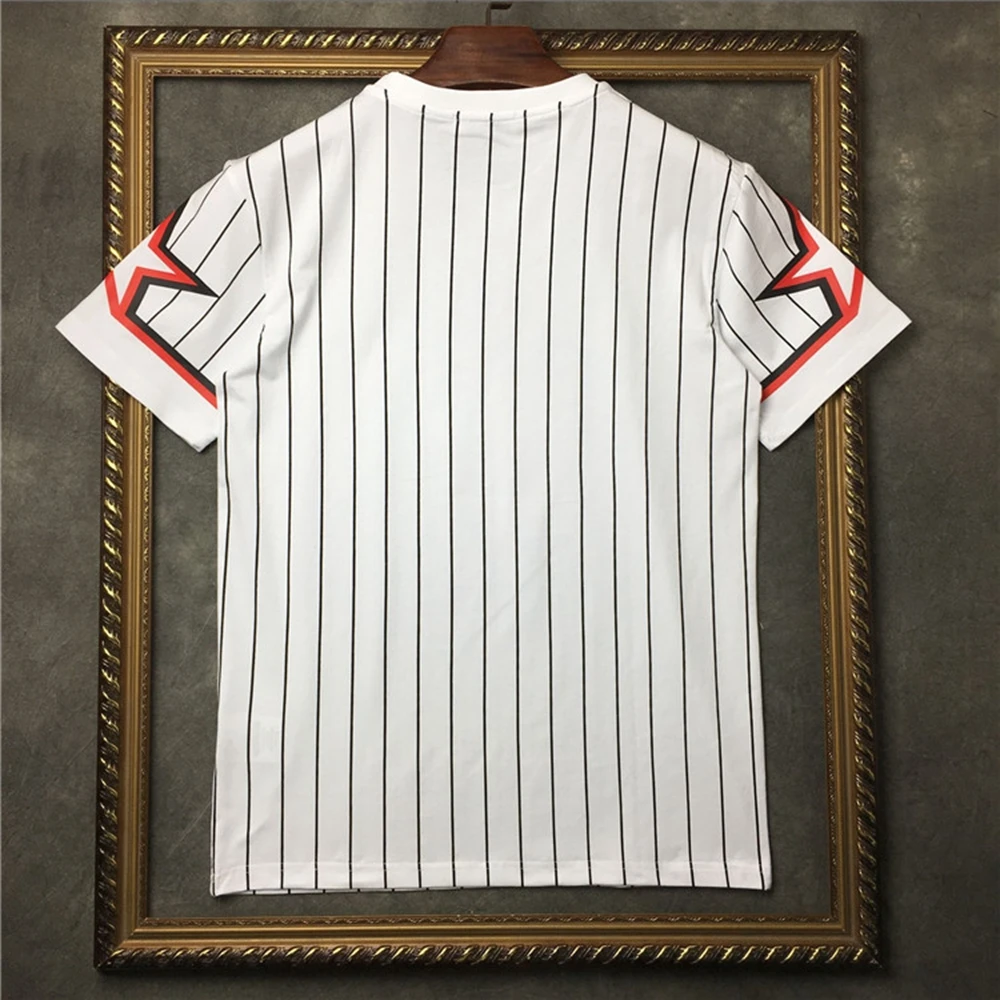 Marcelo barrett Длинные утепленные штаны в полоску Футболка с принтом звезд мужские