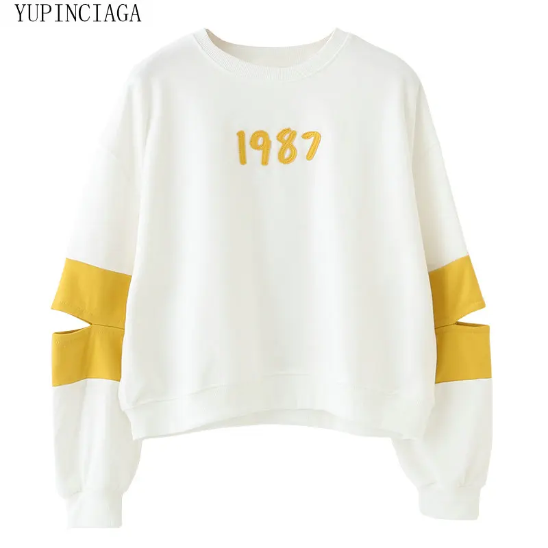 Женская толстовка в японском стиле мори с круглым вырезом и длинным рукавом 1987 |