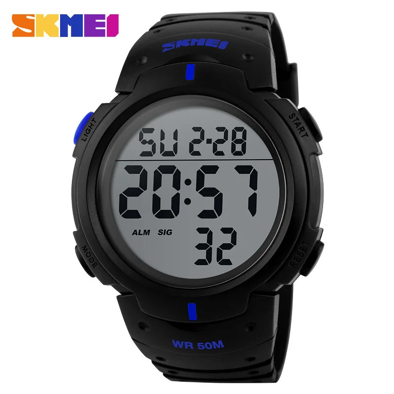 

SKMEI 1068 multi-function electronic watch luminous water outdoor sports running LED watch