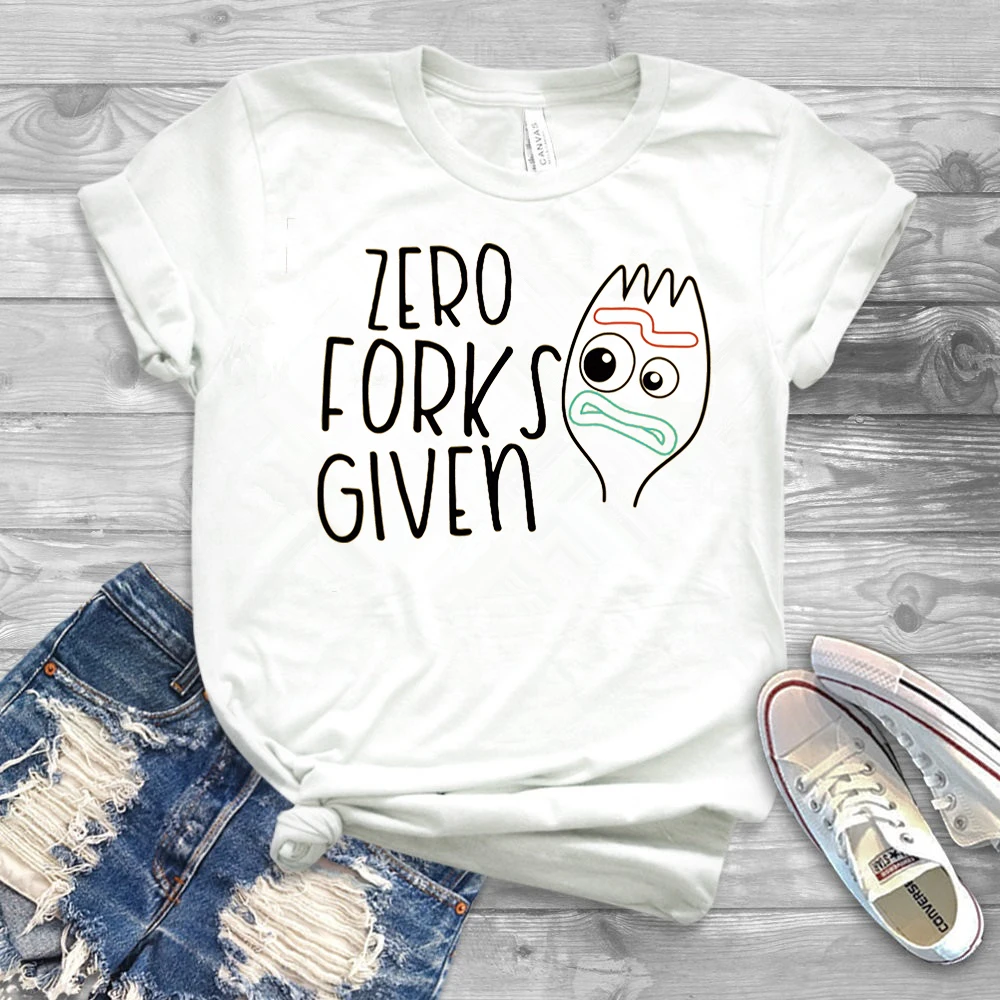 2019 забавная футболка с надписью Forky Zero Forks 4 футболки Humor | Женская одежда