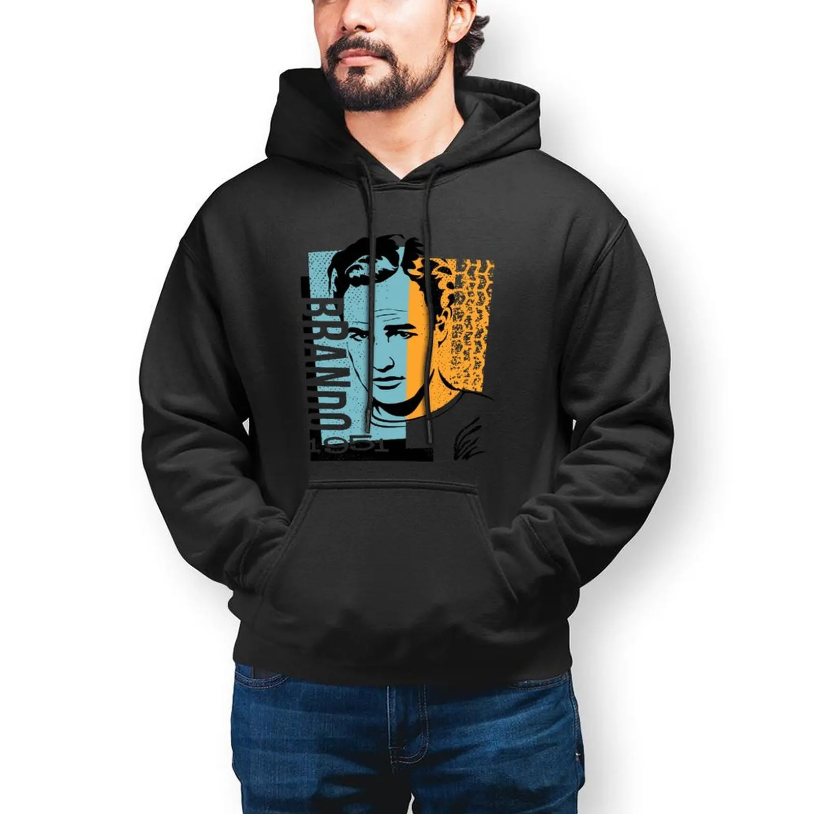 

The Godfather Hoodie Casual Long Length Cotton Hoodies Men Winter Streetwear Pullover Hoodie Oversized