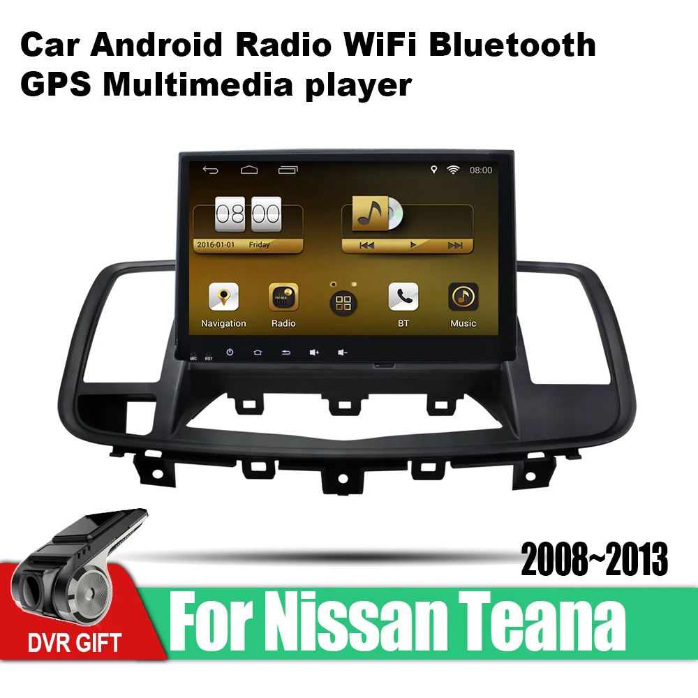 Android 2 din Мультимедиа GPS навигация для Nissan Teana 2008 2009 2010 2011 2012 2013 радио аудио wifi видео