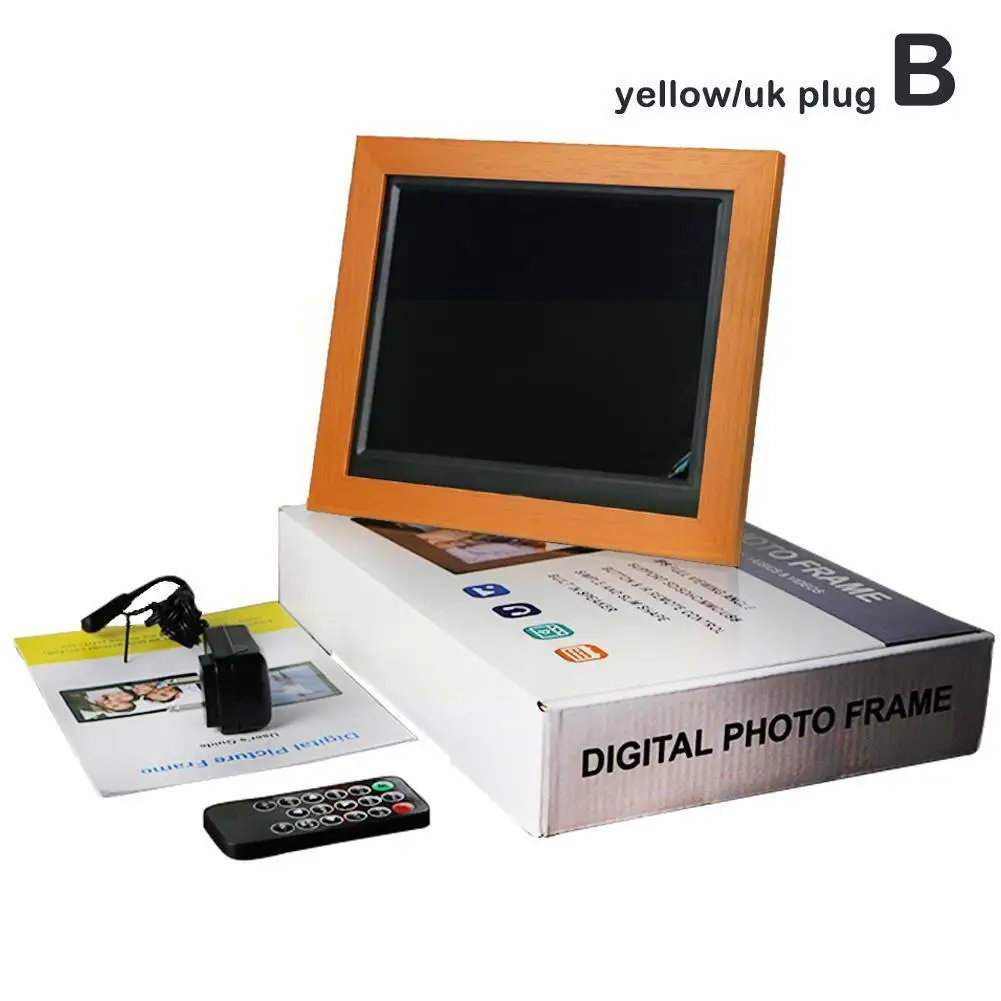 

Светодиодная цифровая фоторамка 8,7 дюйма, электронный альбом с таймером, Mp3, Usb, будильник, 8 настроек, рамка с календарем, видео часы Lang E8s5