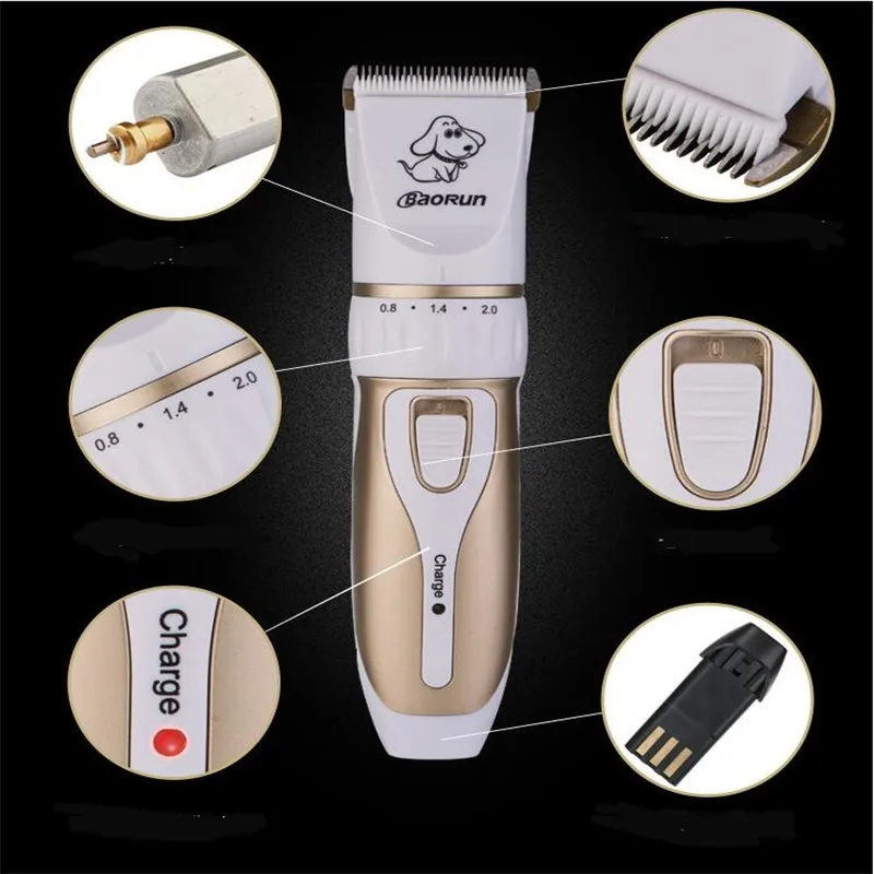 Профессиональная электрическая беспроводная машинка для стрижки собак ножницы