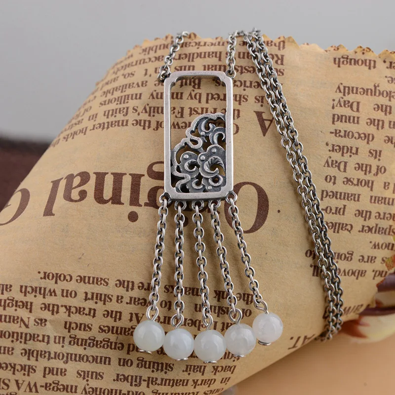 Подлинный кулон из стерлингового серебра 925 пробы с цветами пиона для женщин