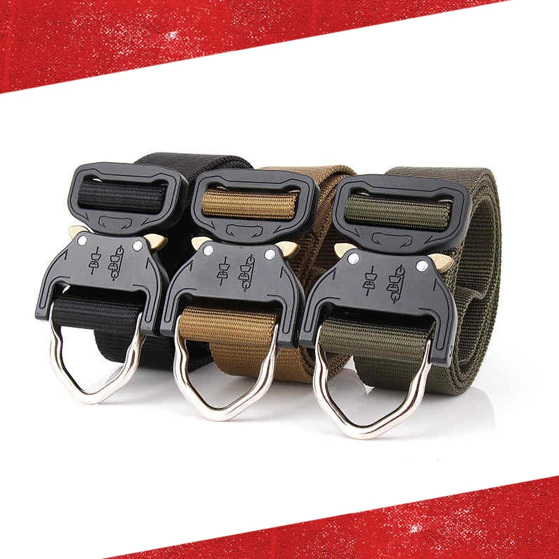 

Ремень тактический Мужской, регулируемый пояс в стиле милитари, для охоты, полиции, выживания, спорта