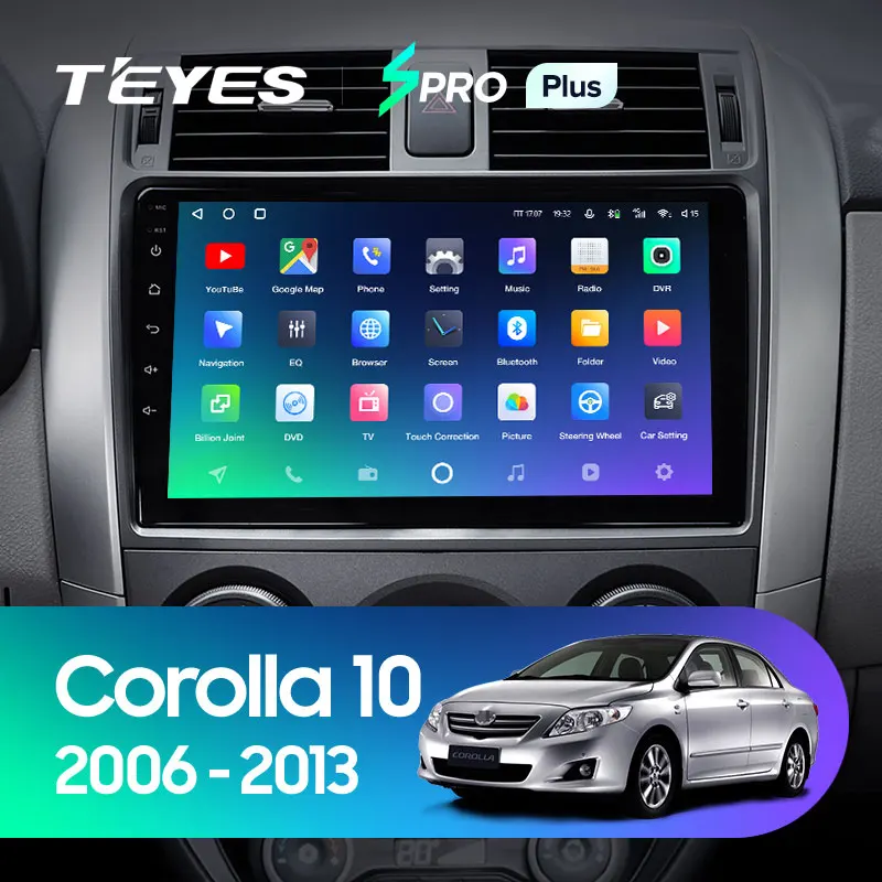 TEYES SPRO Plus Штатная магнитола For Тойота Королла 10 E140 E150 Toyota Corolla 2006 2013 Android до 8 ЯДЕР 4 +