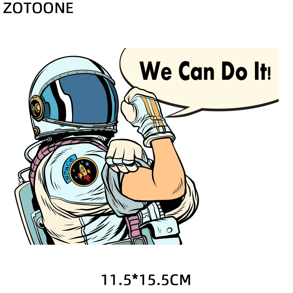 ZT1724 ZOTOONE нашивка с космонавтом, космическая планета, автомобильные наклейки с орлом, железные наклейки для одежды, аксессуары, аппликация, сделай сам, теплопередача G - Цвет: ZT1724