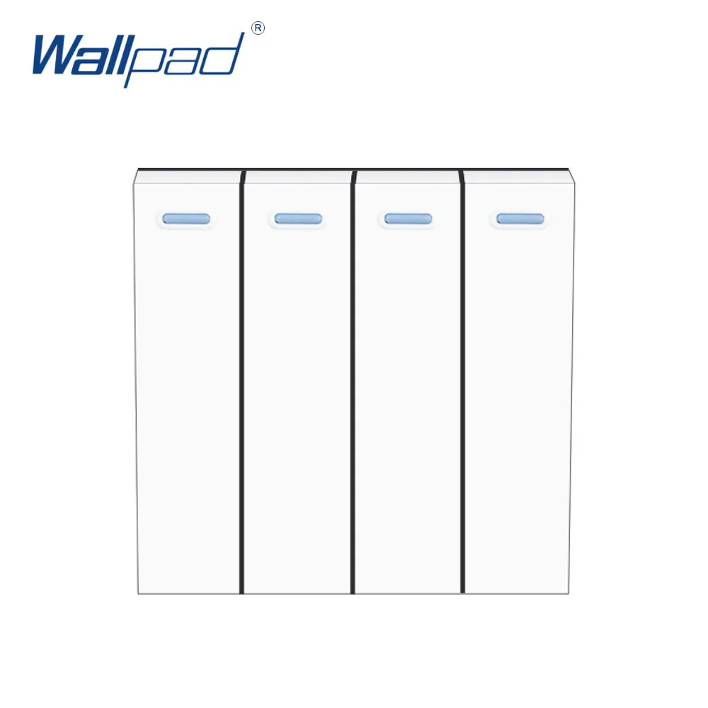 Переключатель Wallpad с функцией сброса 4 клавиши кнопка мгновенного контакта