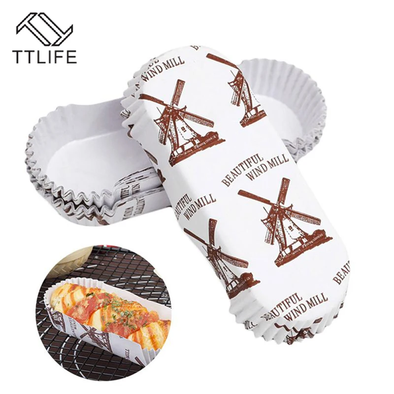 TTLIFE 200 шт. ветряная мельница для торта кексов бумажная подкладка маффинов чашка