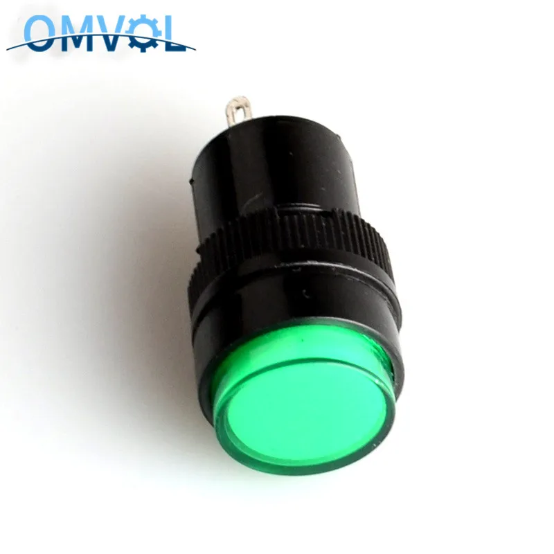 5 шт. 16 мм индикатор пилотный светильник DC12V DC24V AC220V панель установленный пилот