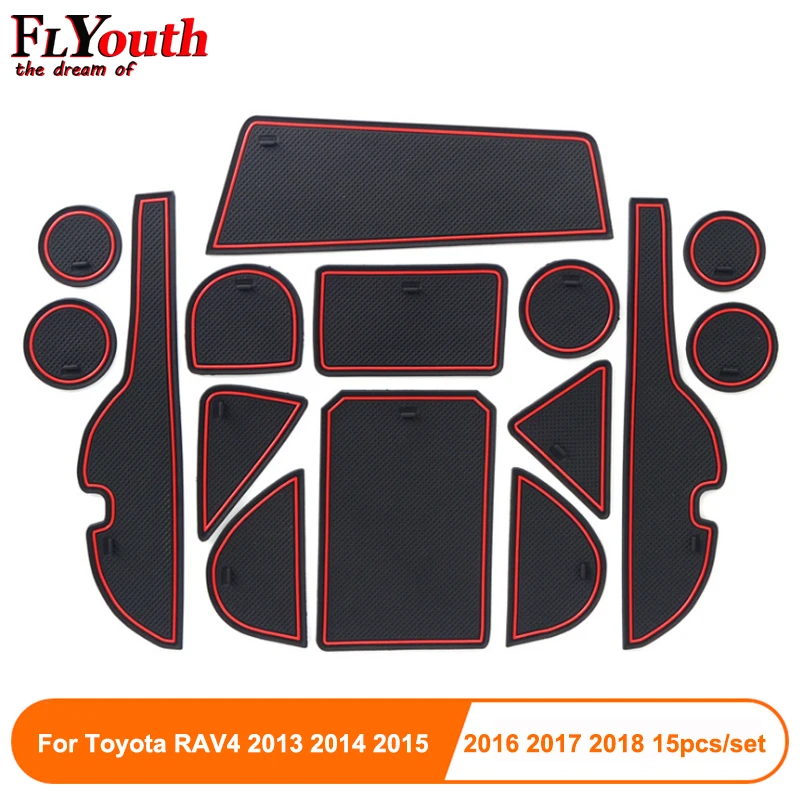 

Резиновые подставки для Toyota RAV4 2013-2018, 15 шт., противоскользящие подставки под ворота, аксессуары для RAV 4 2013, 2014, 2015, 2016, 2017, 2018