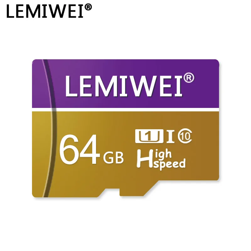 Карта памяти Lemiwei 8 ГБ 16 класс 10 высокоскоростная мини-карта U1Purple TF 64 32 золотая