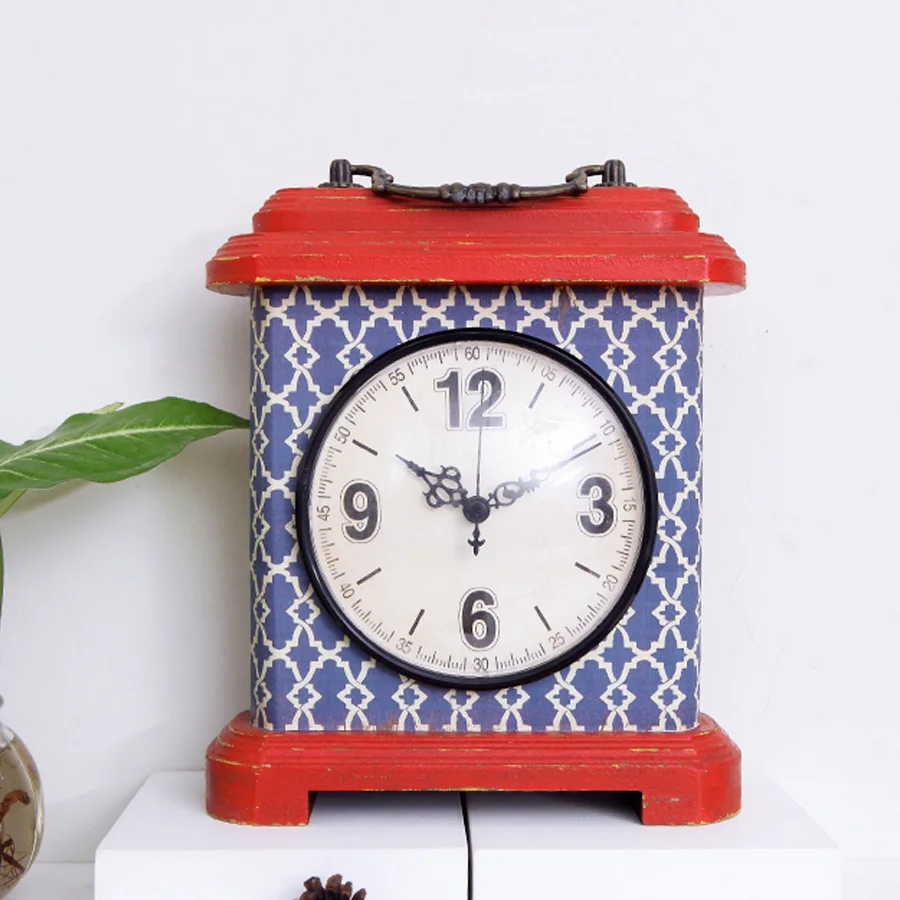 Новинка настольные часы в стиле ретро креативные американские домашний декор