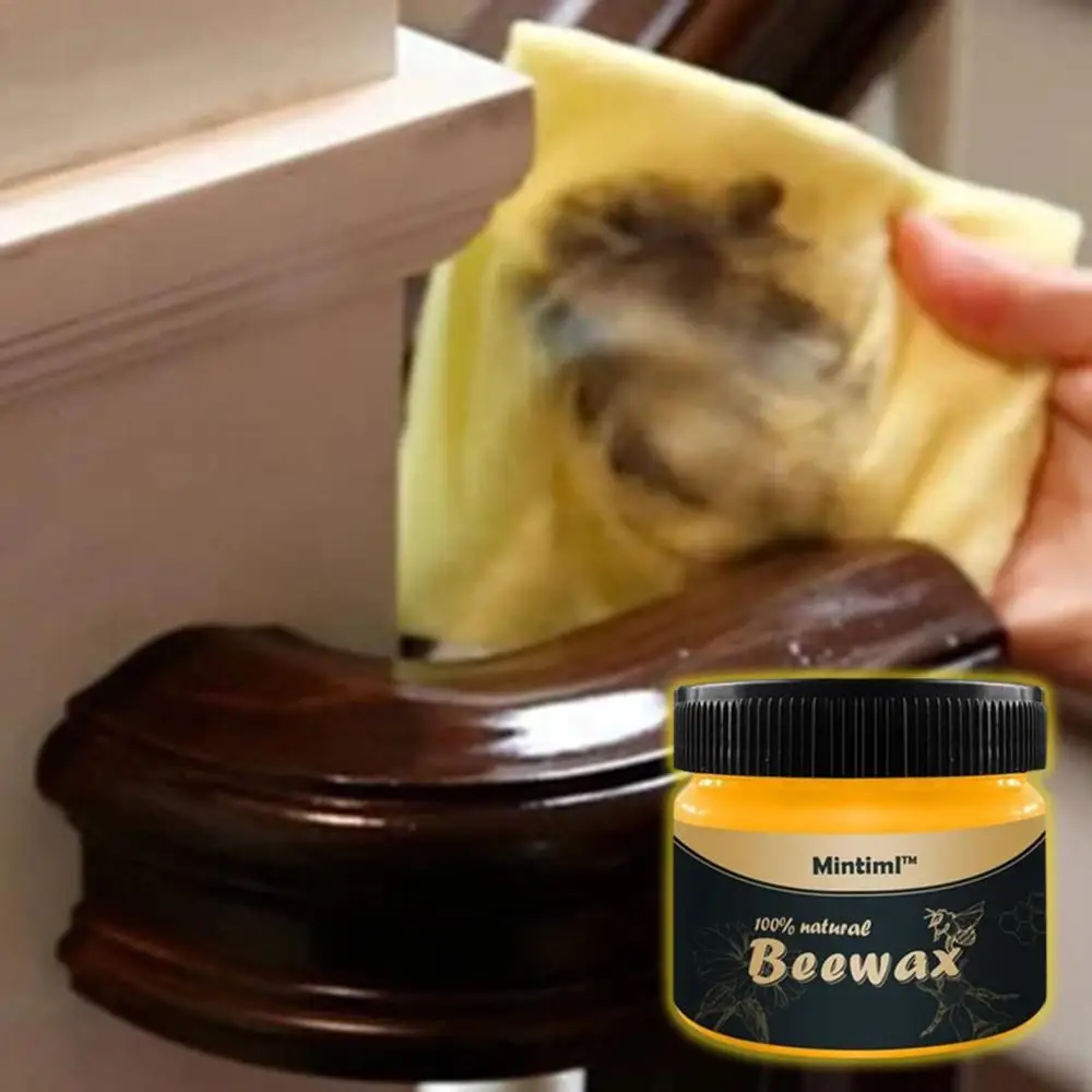 Organic 100% Natural Pure Wax Wood Seasoning Beewax Complete Solution Furniture Care Beeswax Home Cleaning FDH | Дом и сад