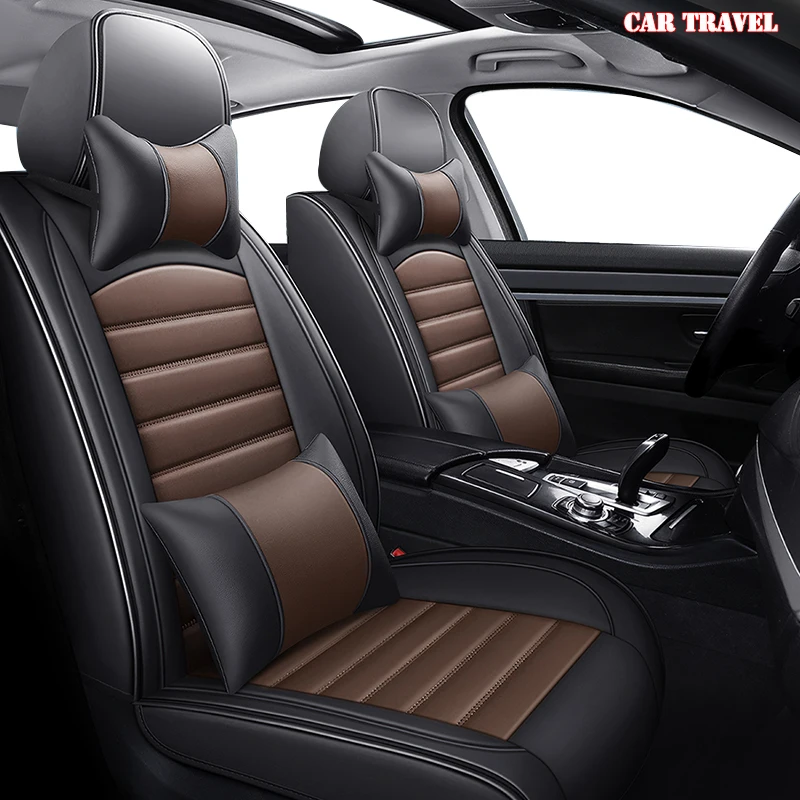 

CARTRAVEL leather car seat cover For lada 2114 granta xray vesta sw cross kalina kalina accessories covers for vehicle seats