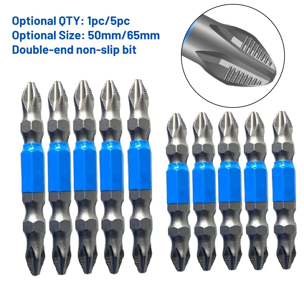 

Alloy Steel Screwdriver Bit Double-end PH2 Hex Shank Insulated Power Tool