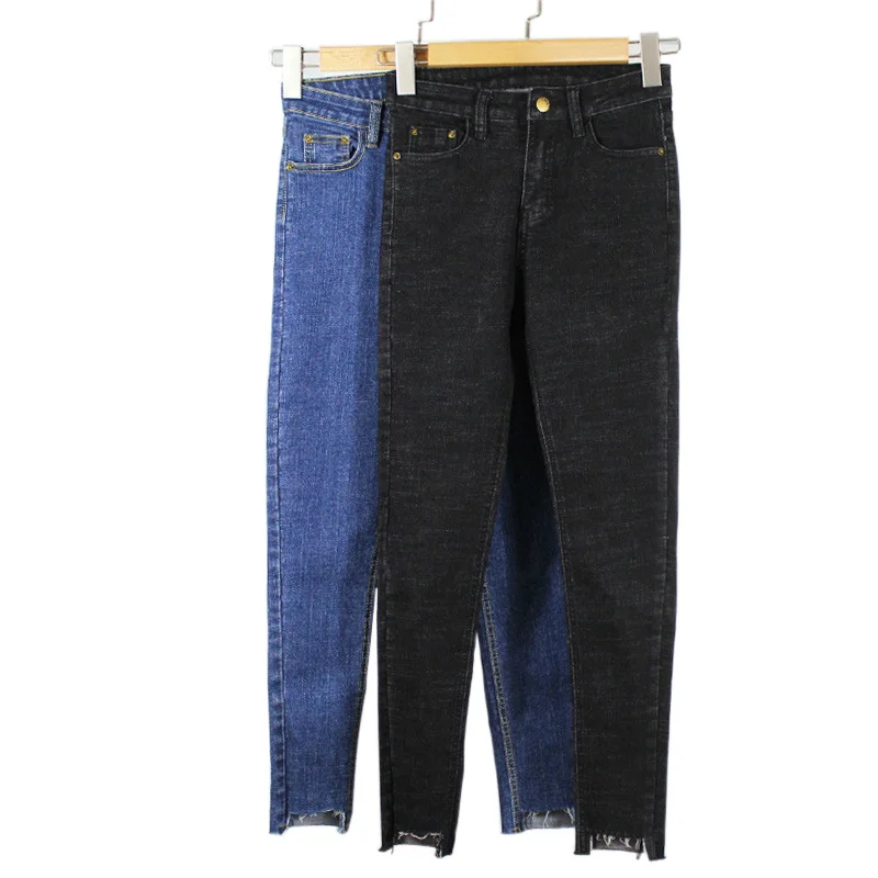 Осень 2021 Новый стрейч джинсы для женщин Большие размеры женский нуля носить