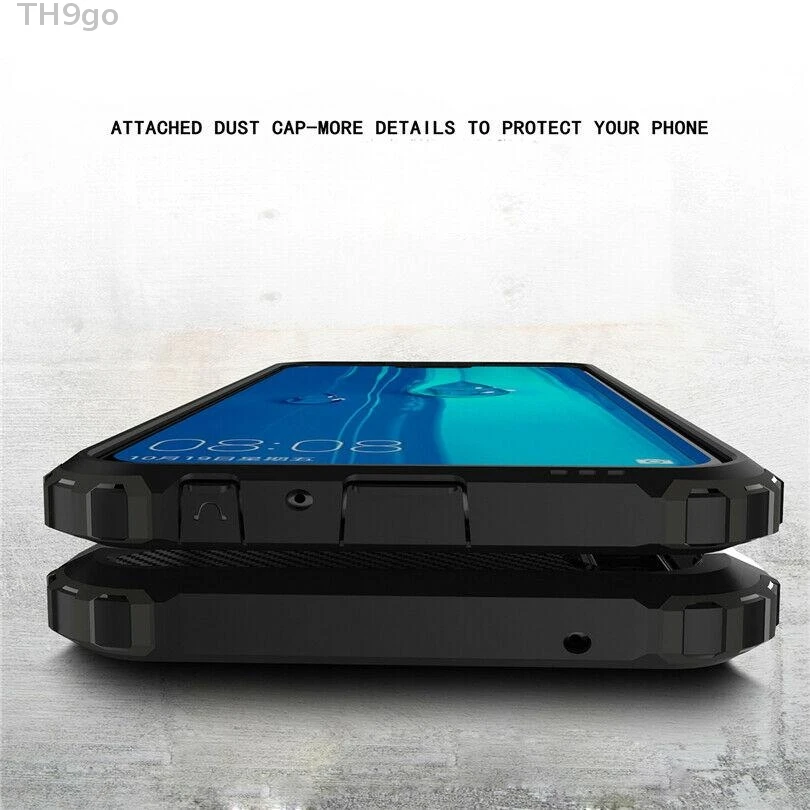 Shockproof Armor Hybrid Rugged Phone Case For Huawei Y5 Y6 Y7 Prime Y9 Luxury 2in1Cover 2018 DYee |
