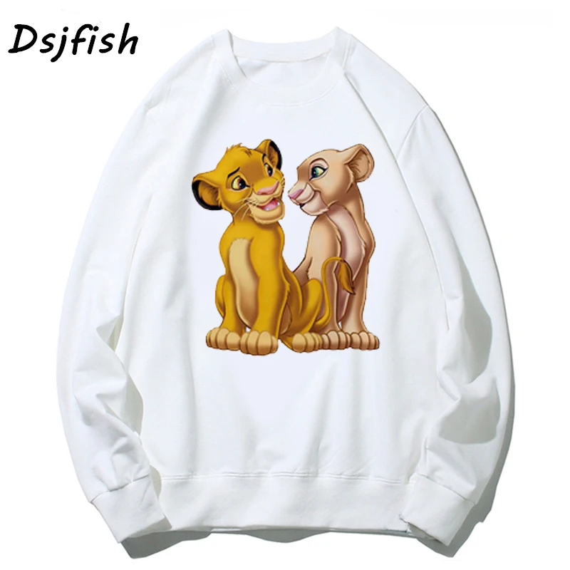 Толстовки с капюшоном для мужчин и женщин принтом Король Лев унисекс толстовки