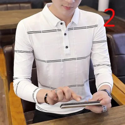 

2020 spring and winter modal half-high collar long-sleeved t-shirt male trend