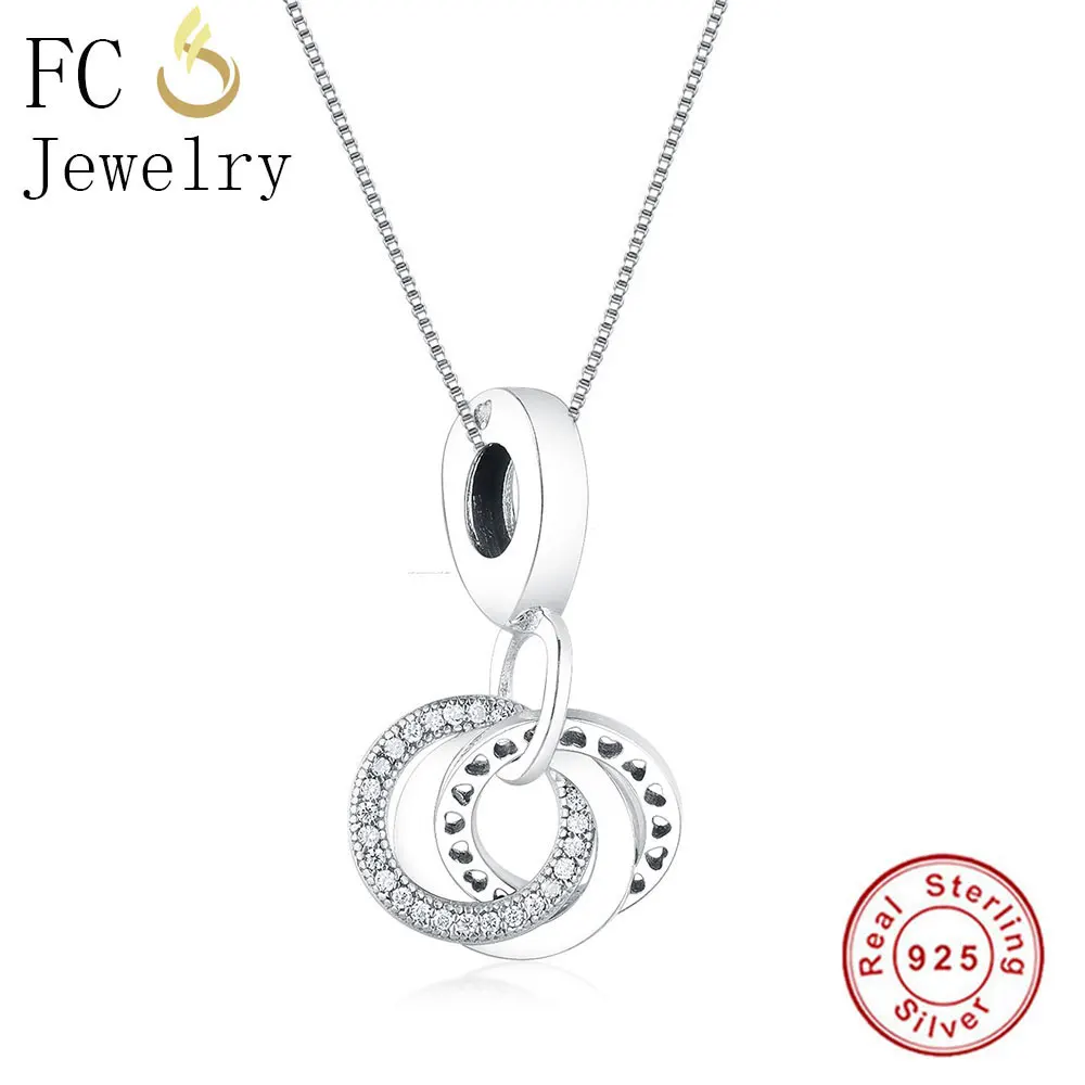 FC ювелирные изделия из стерлингового серебра 925 пробы круглые цепочки с
