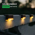 Уличный светильник на солнечной батарее для лестницы, освещение для коридора, ступеньки, наружного освещения для балкона, сада, парка, ландшафта, забора, уличное освесветильник