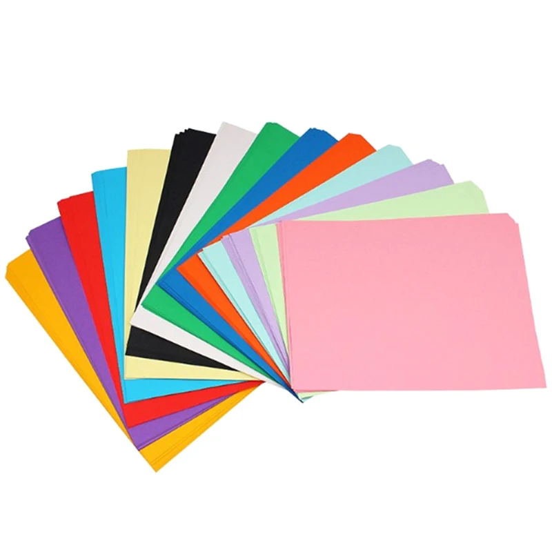 

100 Color Copy Paper 180G A4 Print Copy Paper Transfer Paper Drawing Paper Office Supplies Color Paper