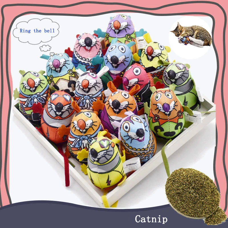 

15Pcs Cat Toy Ball Pet Catnip Stuffed Plush Mouse Gift Box Toys Kitten Lovely Playing Interactive Squeaky Toys Cat Accessories