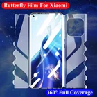 Гидрогелевая пленка с бабочкой для Xiaomi 11 Ultra, Mi 11 Pro, Mi 10, полное покрытие, Защита экрана для Redmi Note 9, 10 5G Lite, Xiaomi Mix 4