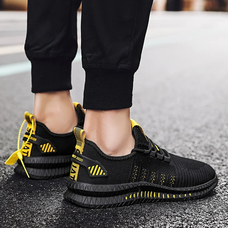 2021 Men Casual Shoes Fashion Sneakers Mesh Breathable Jogging Walking Footwear Lace-up Adult Zapatillas Hombre |