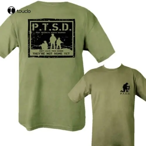 Military Ptsd T-Shirt Men S-3Xl 100% Cotton Top Olive Green British Army Soldier